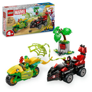 LEGO Spins och Electros jakt med dinosauriefordon 11198