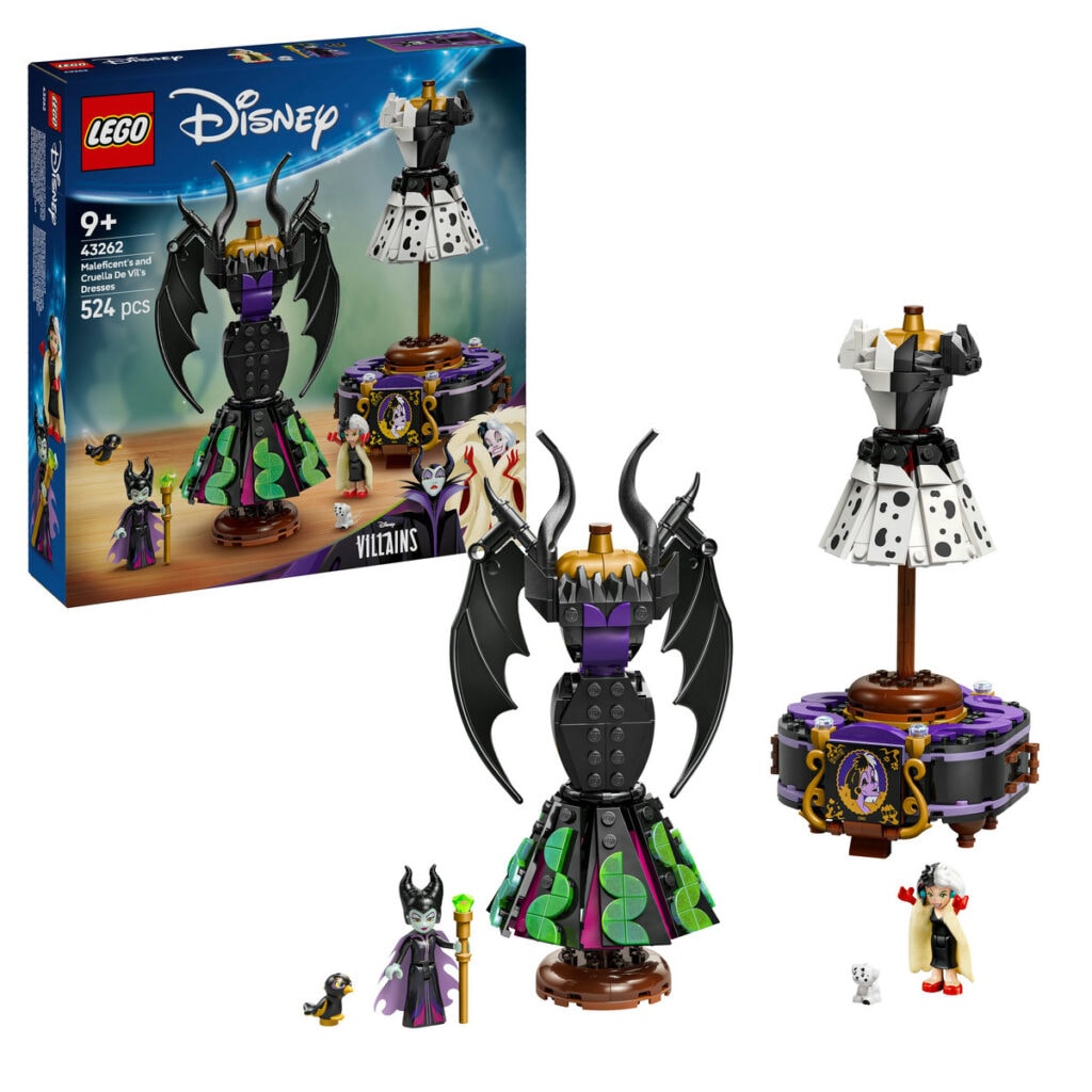 LEGO Maleficents och Cruella De Vils klänningar 43262