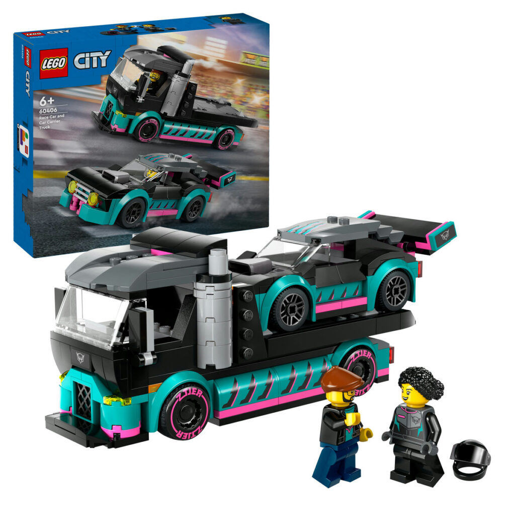 LEGO Racerbil och biltransport 60406