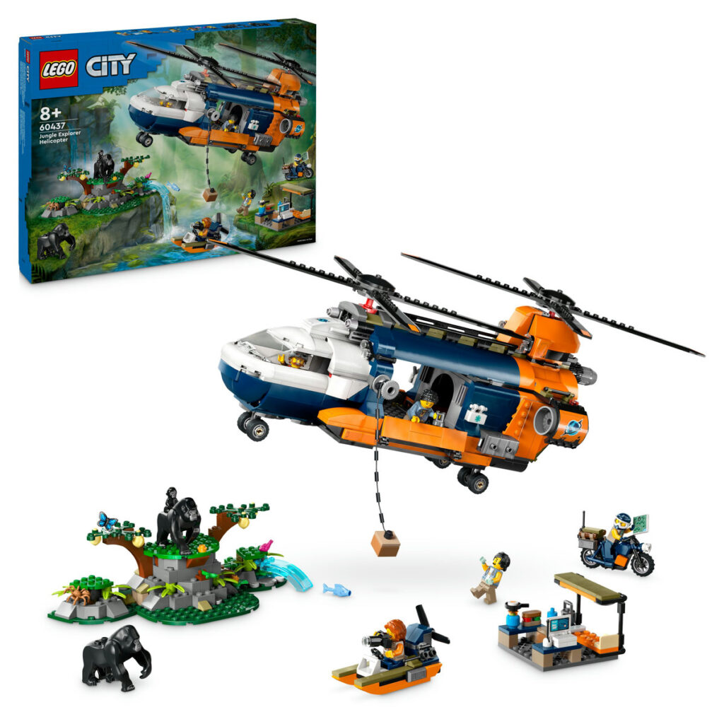 LEGO Djungelhelikopter och basläger 60437