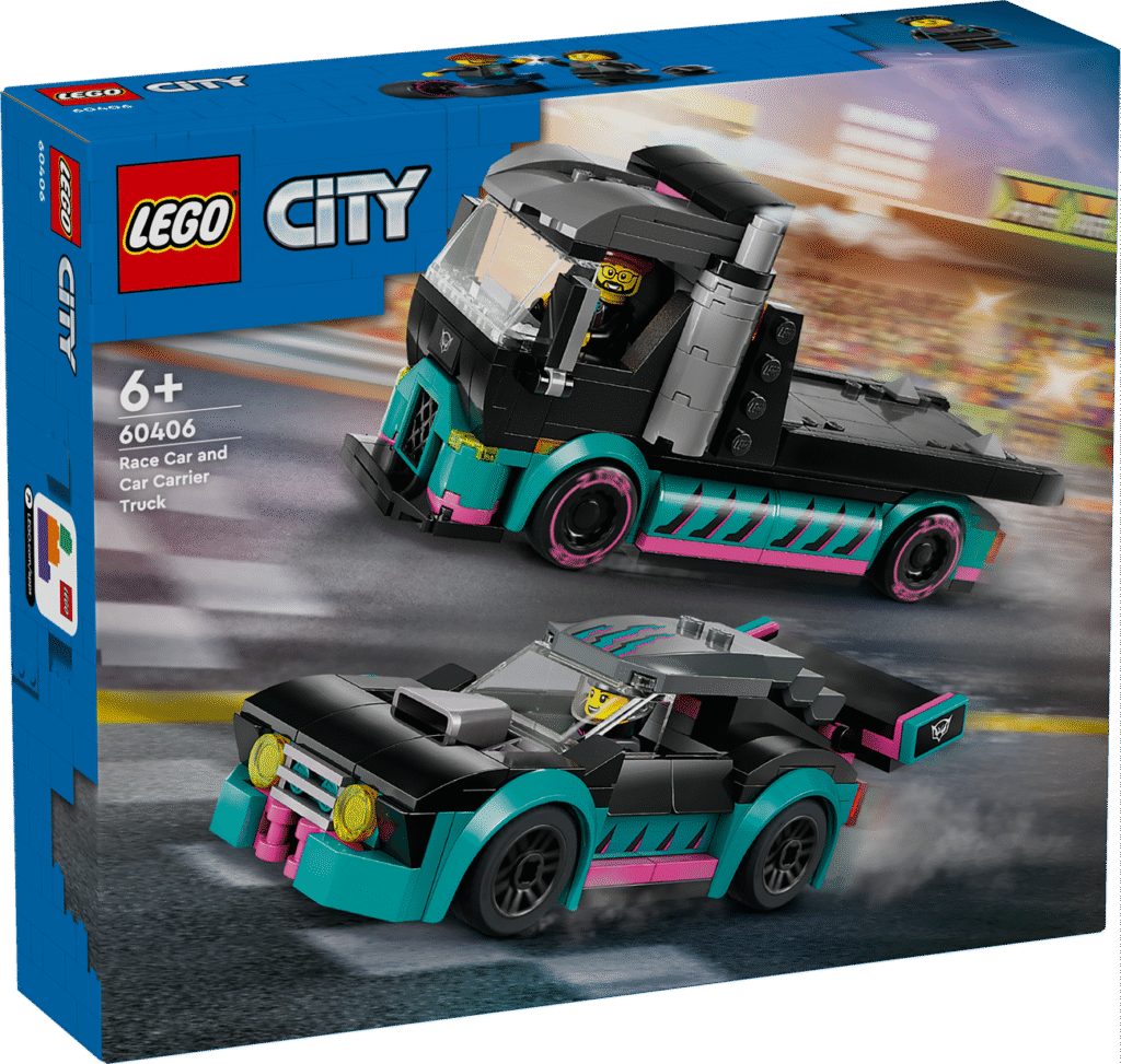 LEGO Racerbil och biltransport 60406