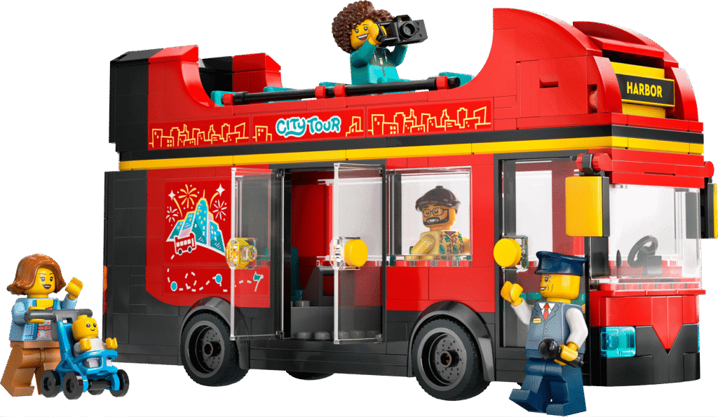 LEGO Röd dubbeldäckare för sightseeing 60407