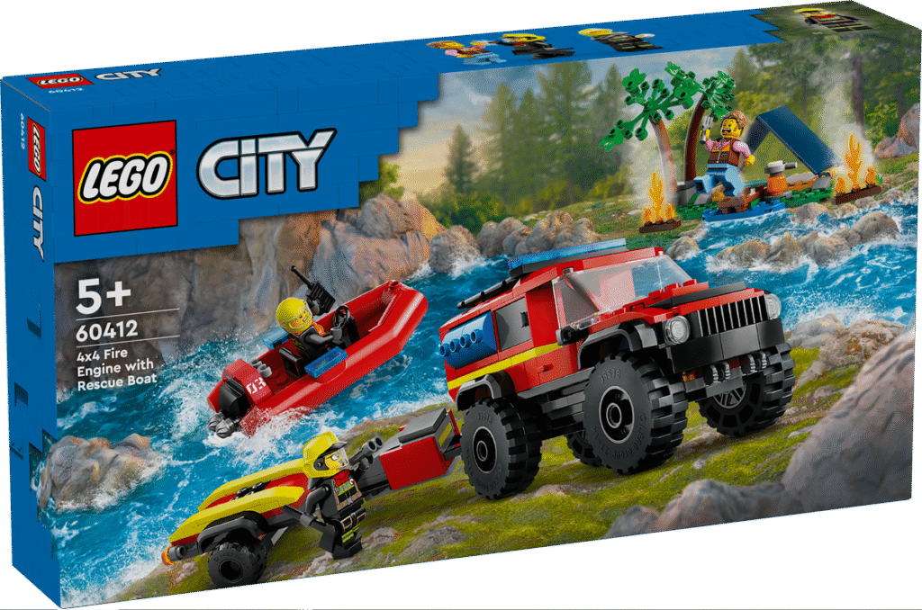 LEGO 4×4 Brandbil med räddningsbåt 60412