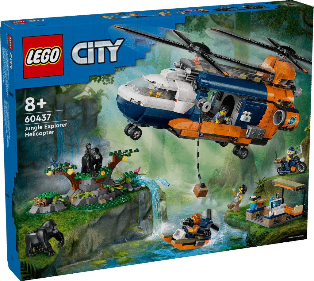 LEGO Djungelhelikopter och basläger 60437