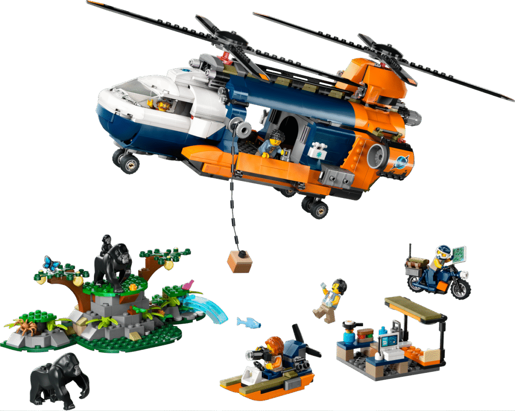 LEGO Djungelhelikopter och basläger 60437