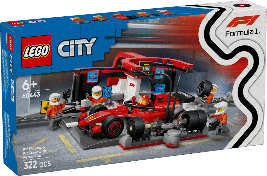 LEGO F1 depåstopp & depåteam med Ferrari bil 60443