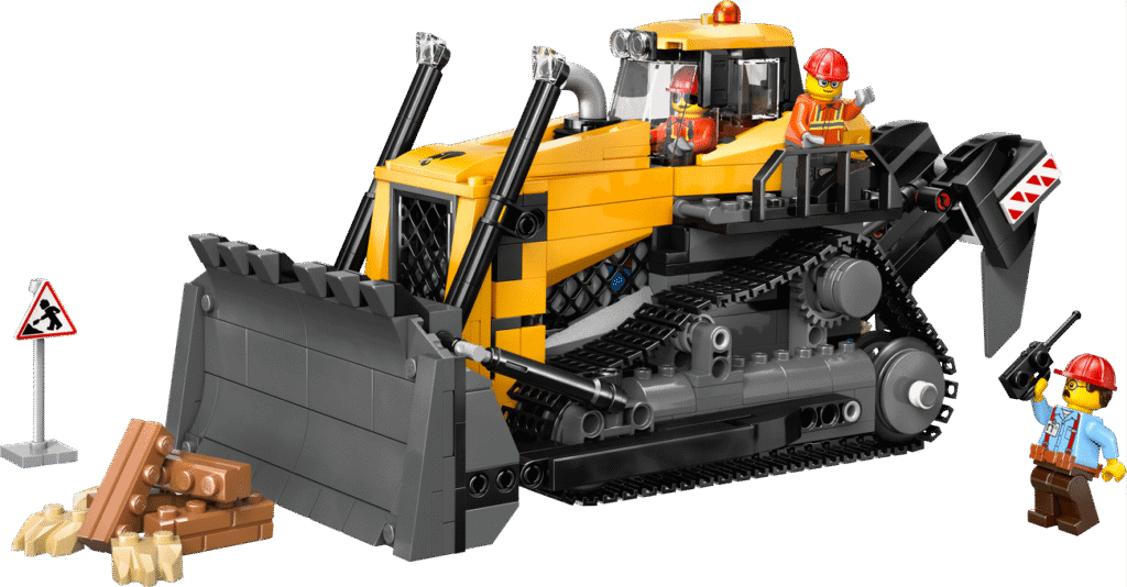 LEGO Gul bulldozer 60466