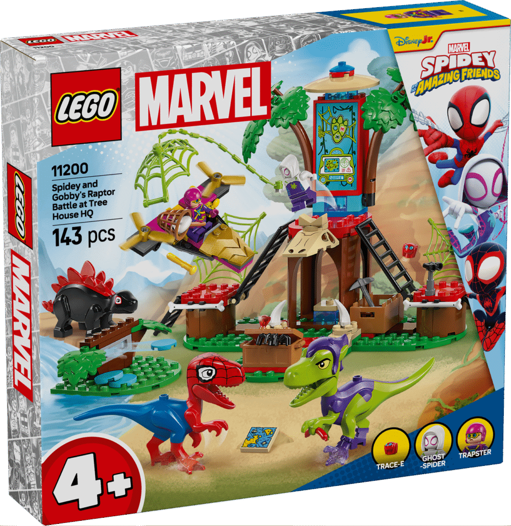 LEGO Spideys och Gobbys raptorstrid vid trädkojan 11200