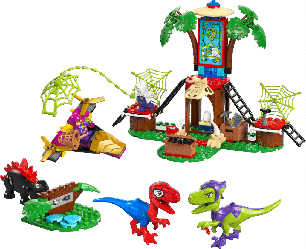 LEGO Spideys och Gobbys raptorstrid vid trädkojan 11200