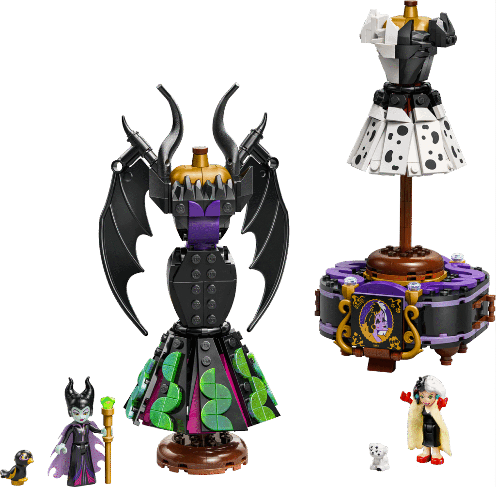 LEGO Maleficents och Cruella De Vils klänningar 43262