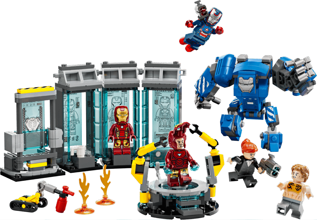 LEGO Iron Mans labb rustningarnas sal 76315