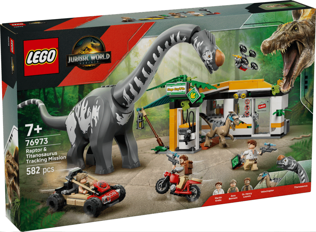 LEGO Spårningsuppdrag med raptor och titanosaurus 76973