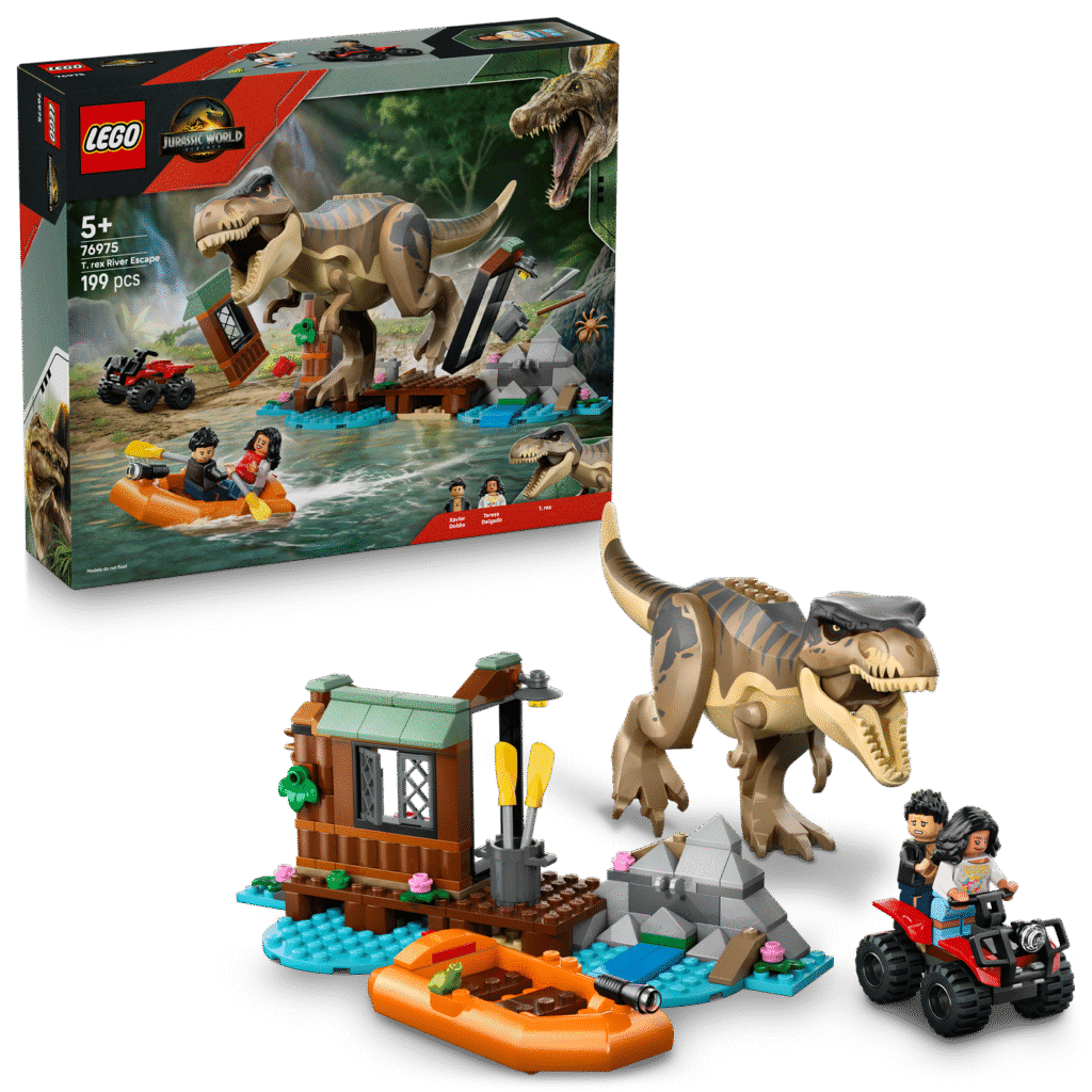 LEGO Flodflykt med T. rex 76975