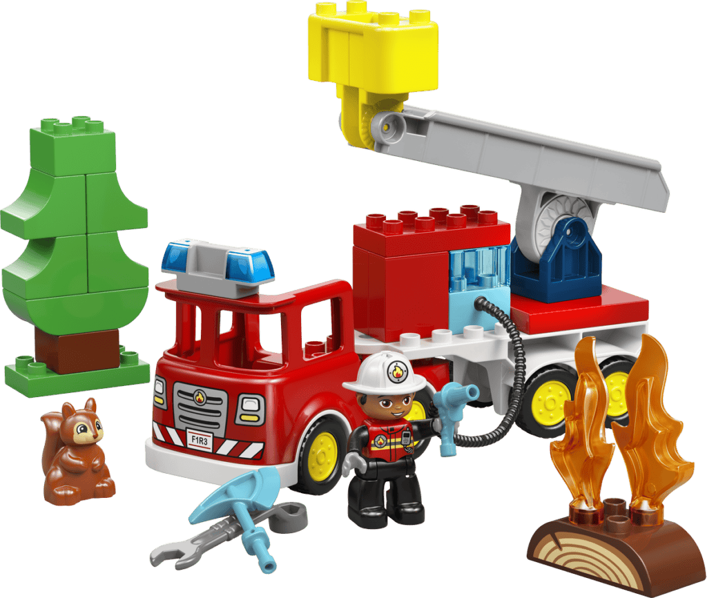 LEGO Brandbil med slang och brandman 10473