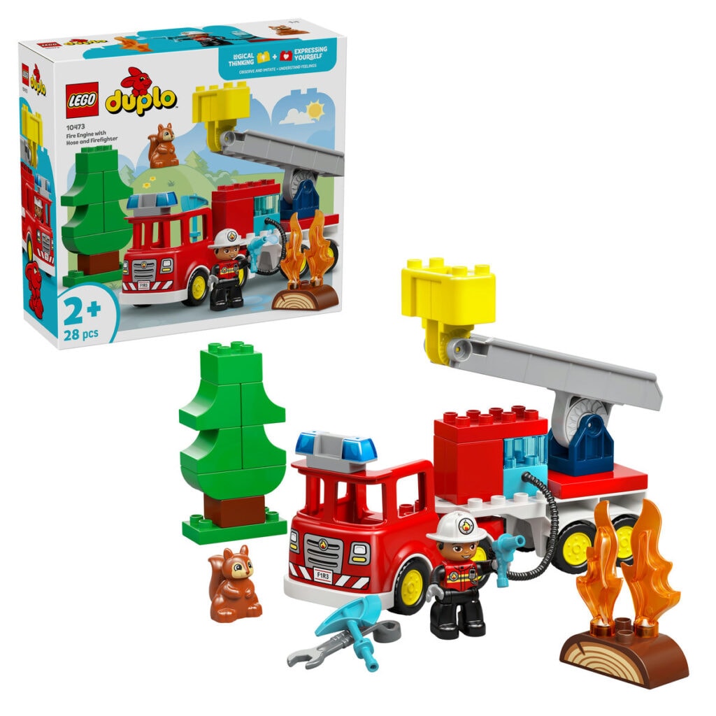 LEGO Brandbil med slang och brandman 10473