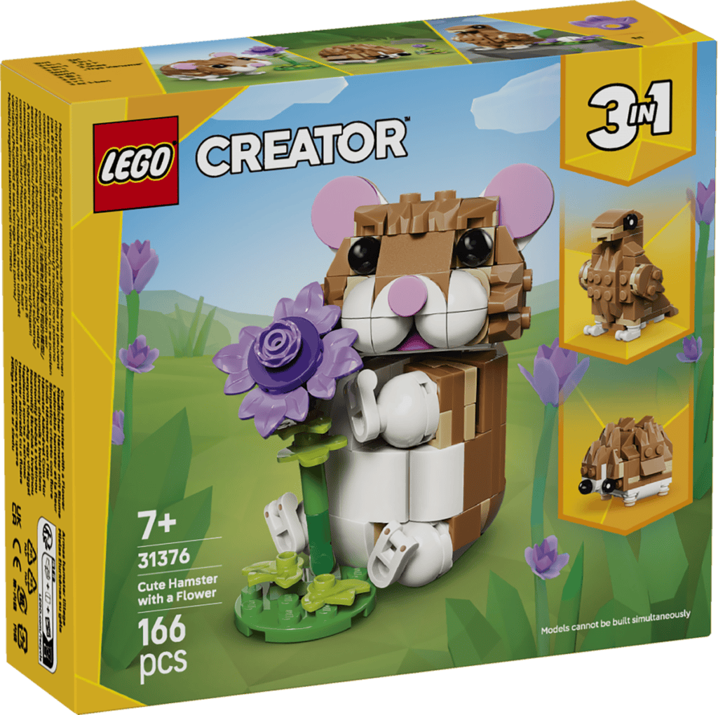 LEGO Söt hamster med blomma 31376