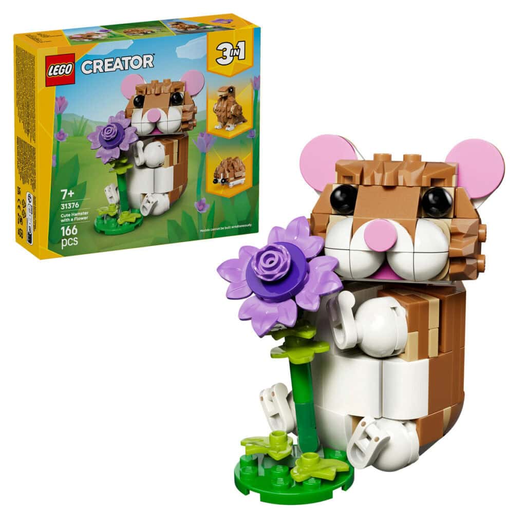 LEGO Söt hamster med blomma 31376
