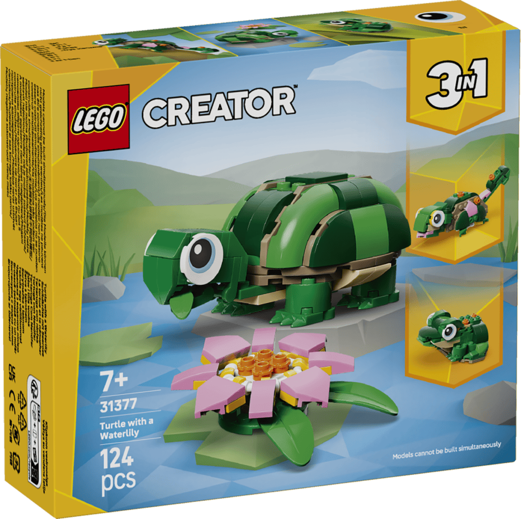 LEGO Sköldpadda med näckros 31377