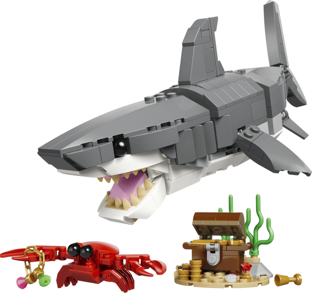 LEGO Vildsint haj med skattkista 31381