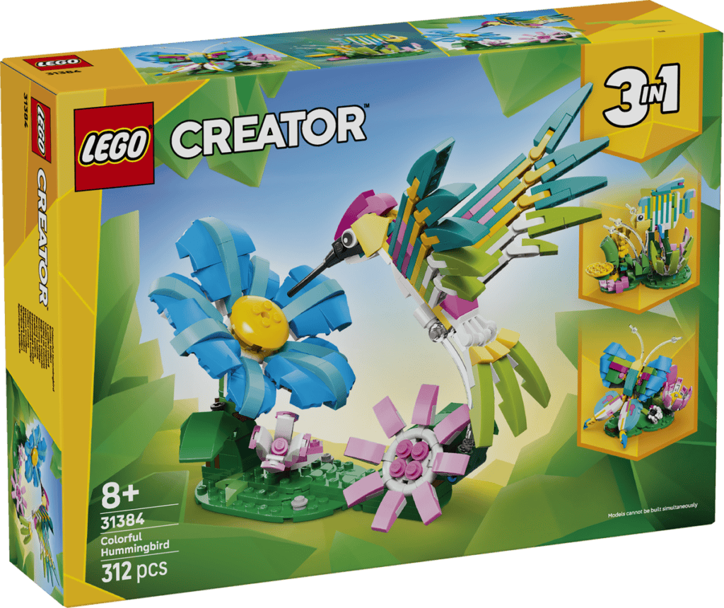 LEGO Vilda djur färgglad kolibri 31384