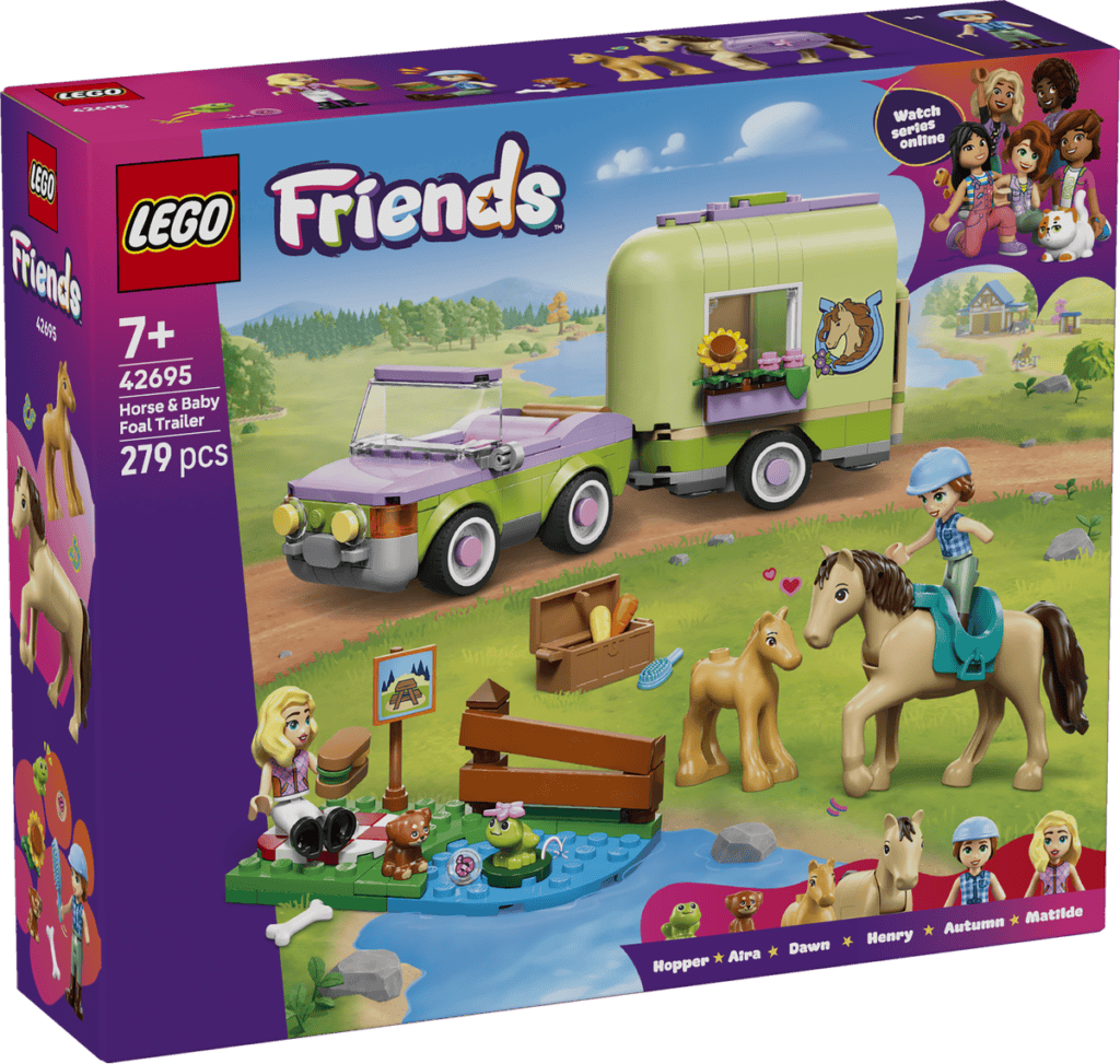 LEGO Häst- och fölvagn 42695