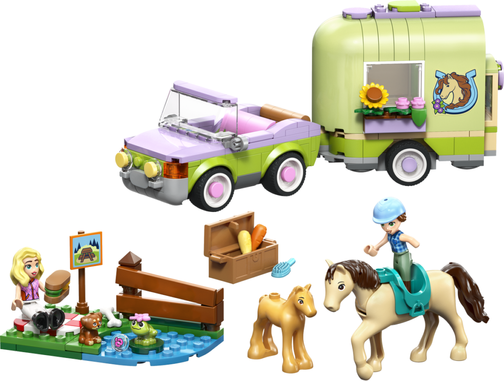 LEGO Häst- och fölvagn 42695
