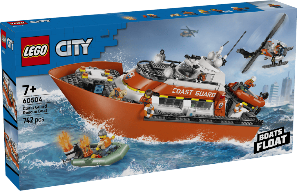 LEGO Kustbevakningens räddningsbåt och helikopter 60504