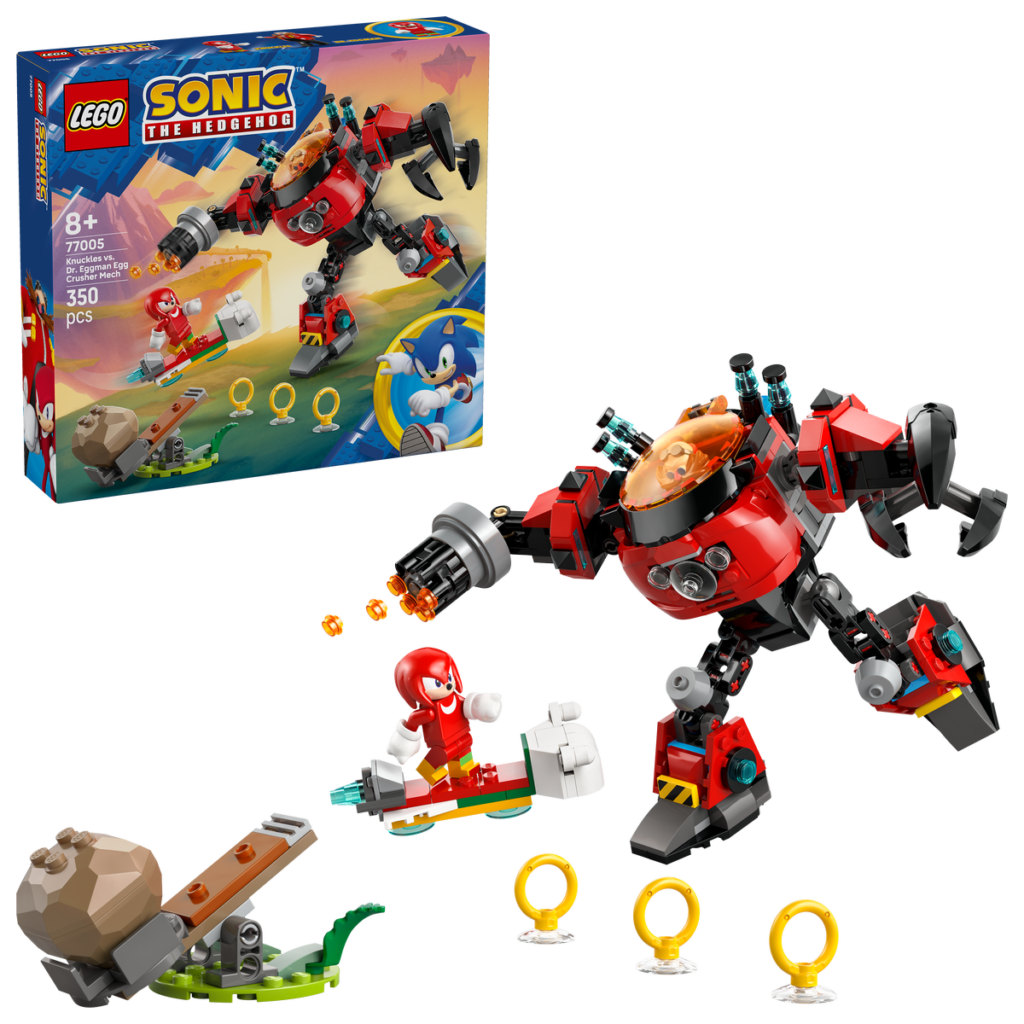 LEGO Knuckles mot Dr. Eggmans Egg Crusher robot 77005