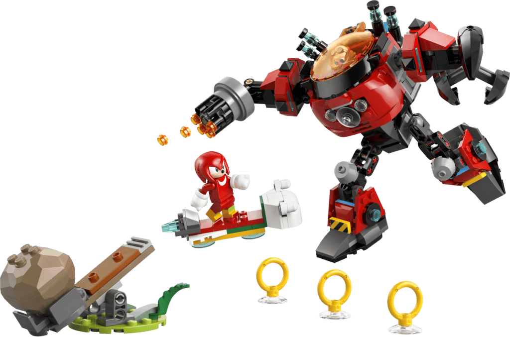 LEGO Knuckles mot Dr. Eggmans Egg Crusher robot 77005
