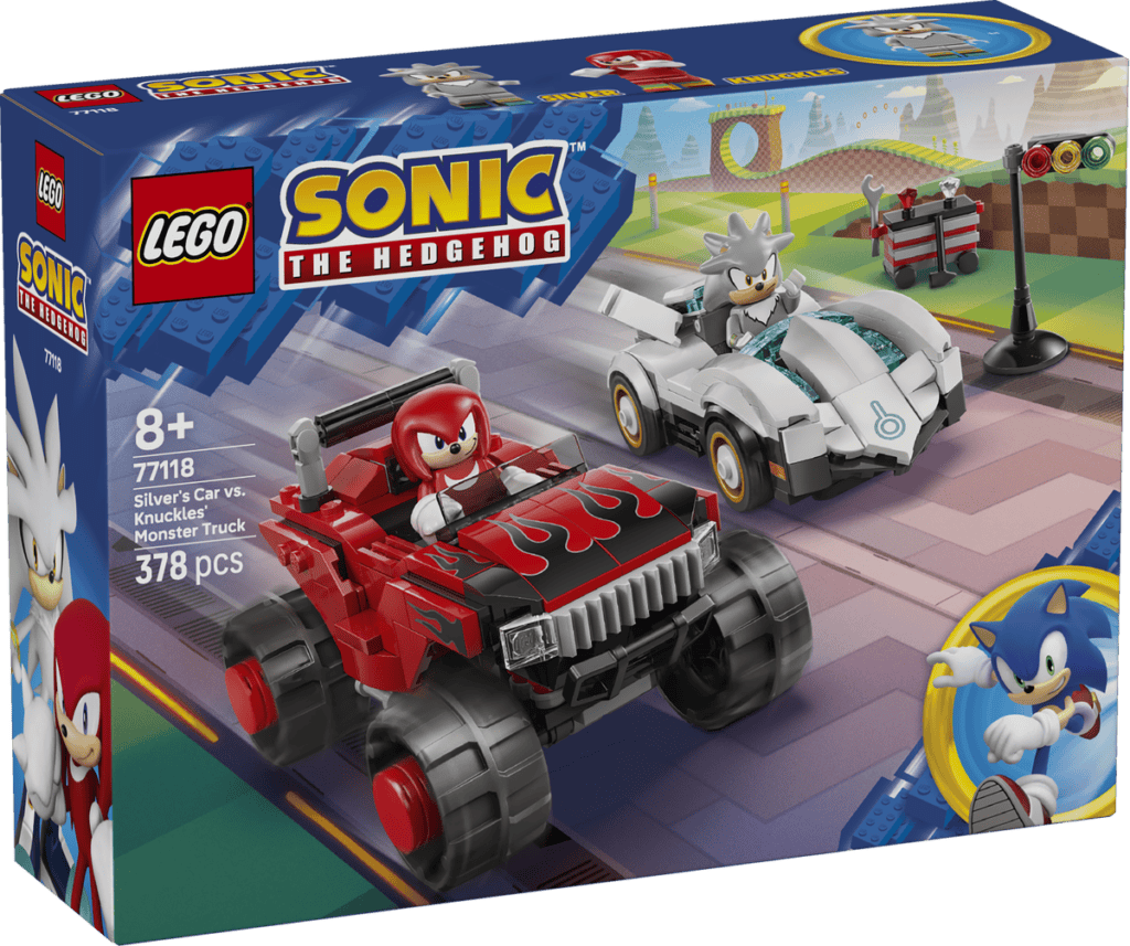 LEGO Silvers bil mot Knuckles monstertruck 77118
