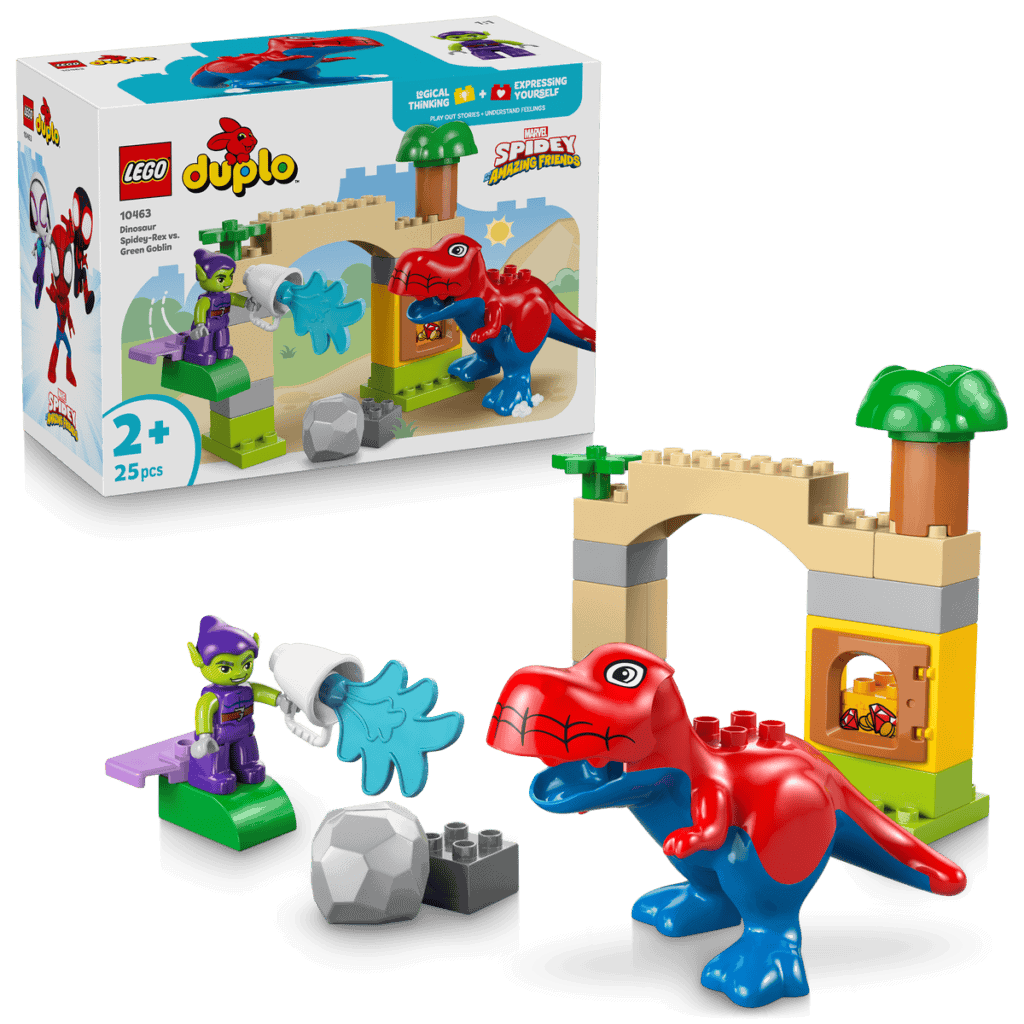 LEGO Dinosaurien Spidey-Rex mot Green Goblin 10463