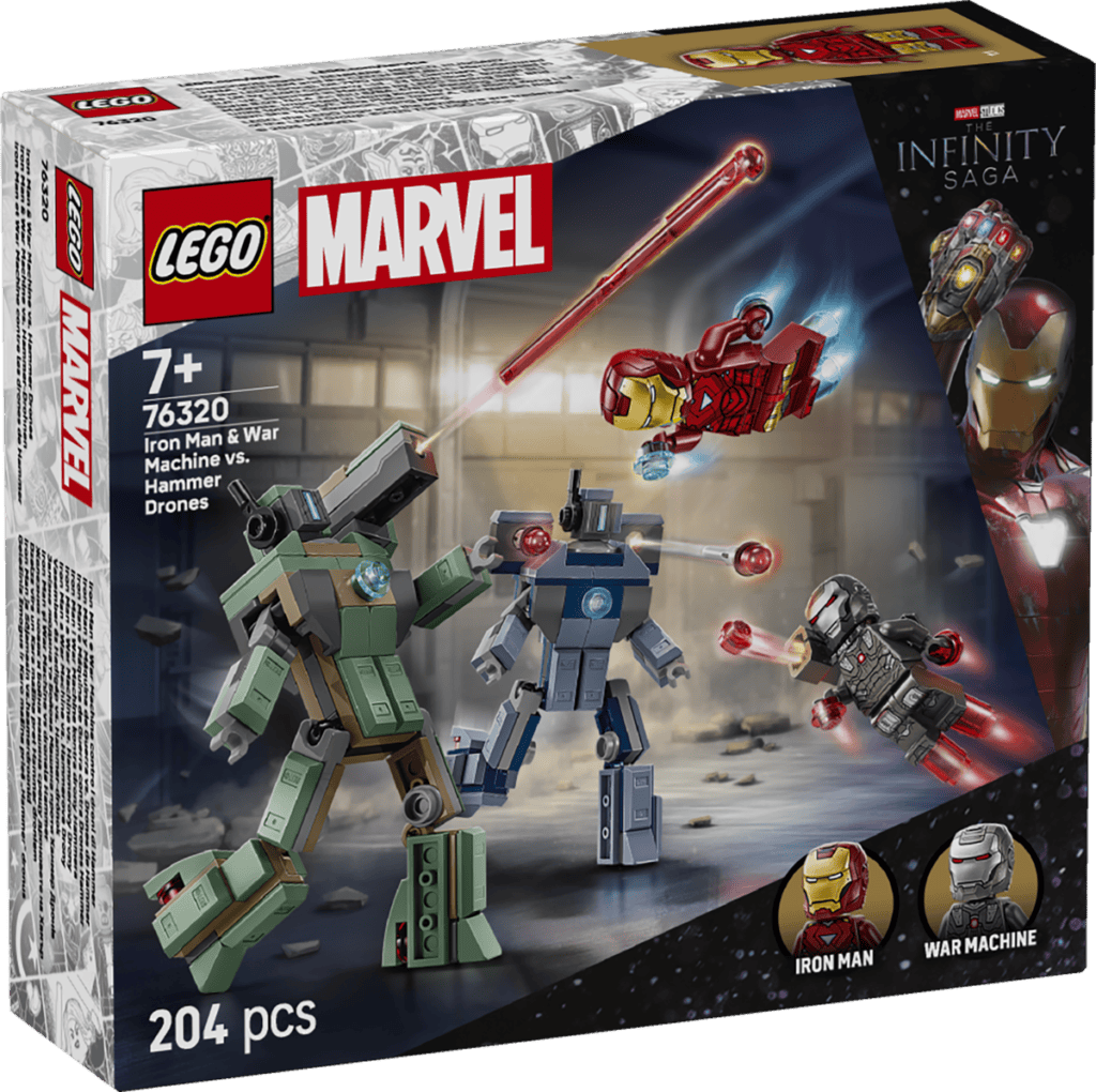 LEGO Iron Man & War Machine mot Hammer Drones 76320