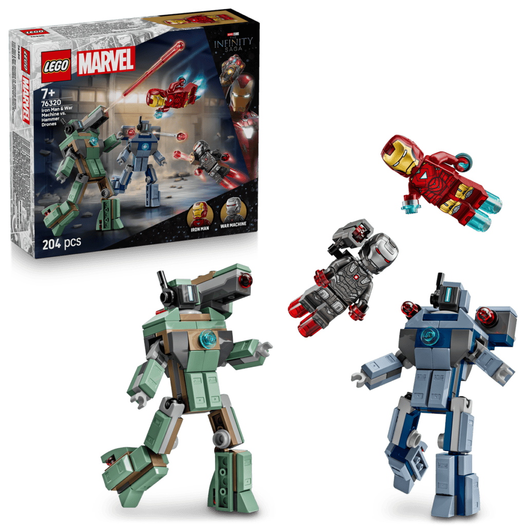 LEGO Iron Man & War Machine mot Hammer Drones 76320