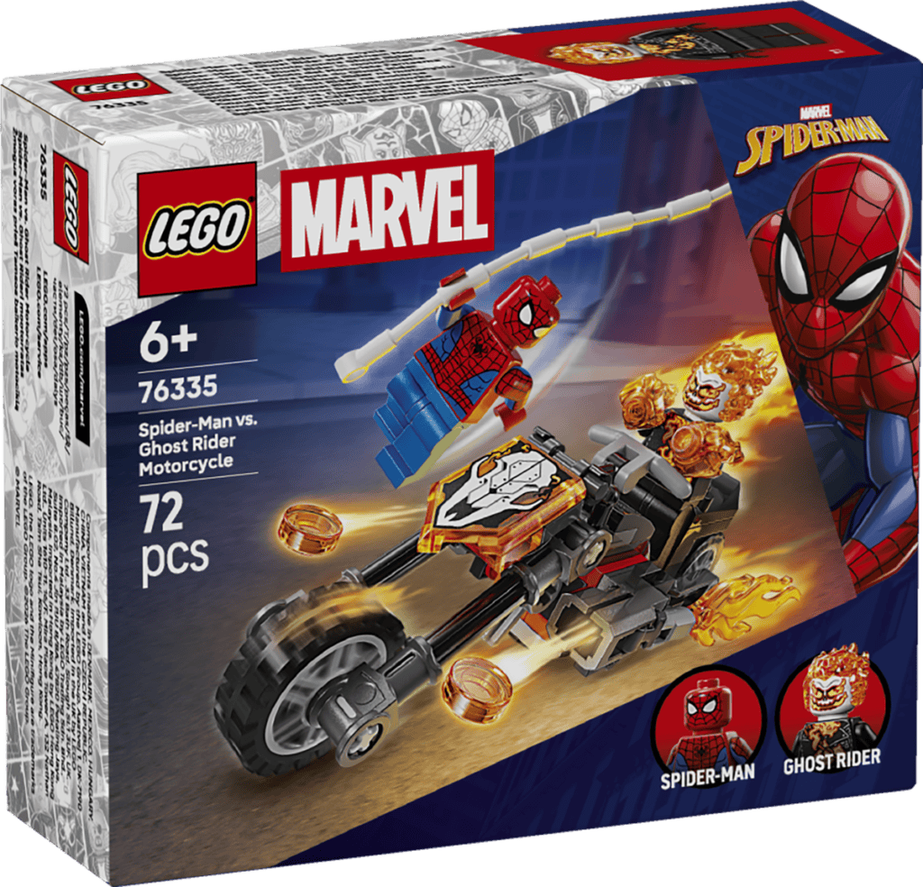 LEGO Spider-Man mot Ghost Rider på motorcykel 76335