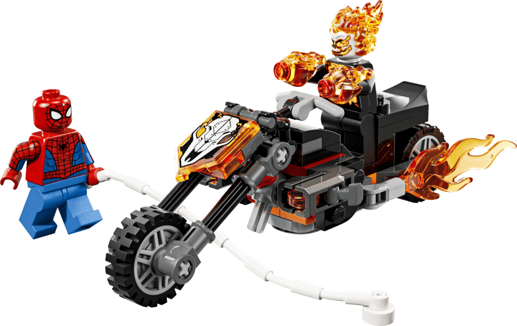 LEGO Spider-Man mot Ghost Rider på motorcykel 76335