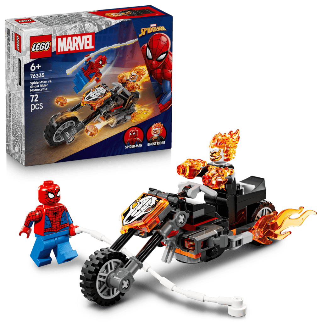 LEGO Spider-Man mot Ghost Rider på motorcykel 76335