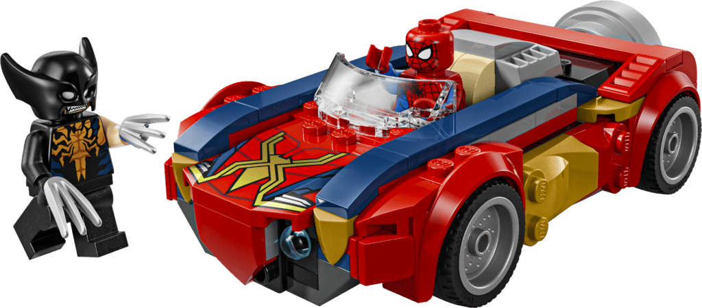 LEGO Spider-Mans bil mot venomifierad Wolverine 76336