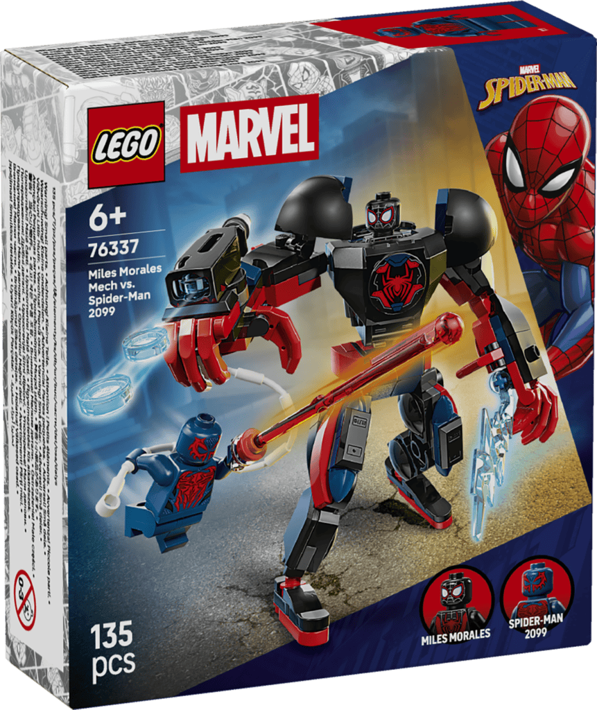 LEGO Miles Morales robot mot Spider-Man 2099 76337
