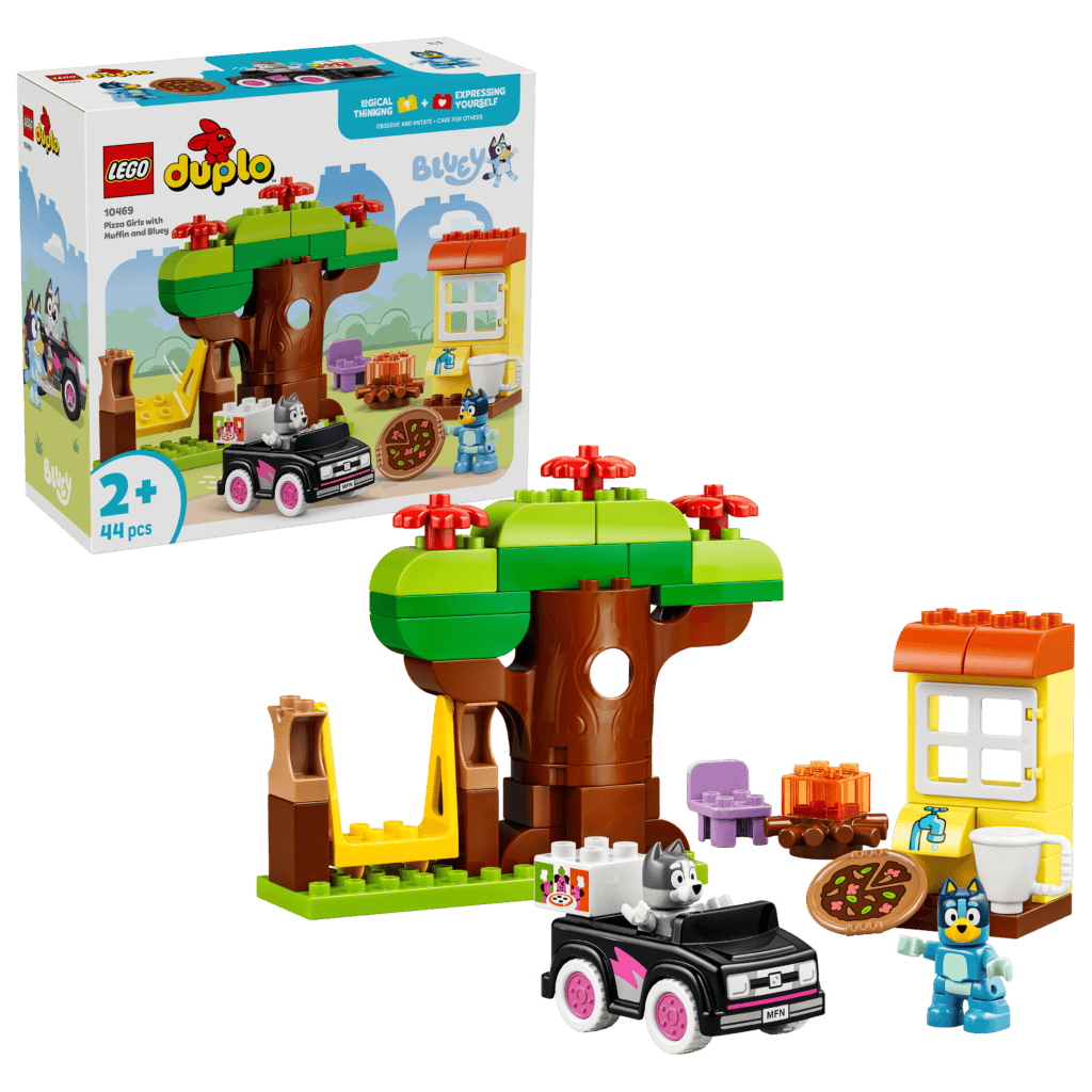 LEGO Pizzatjejer med Muffin och Bluey 10469