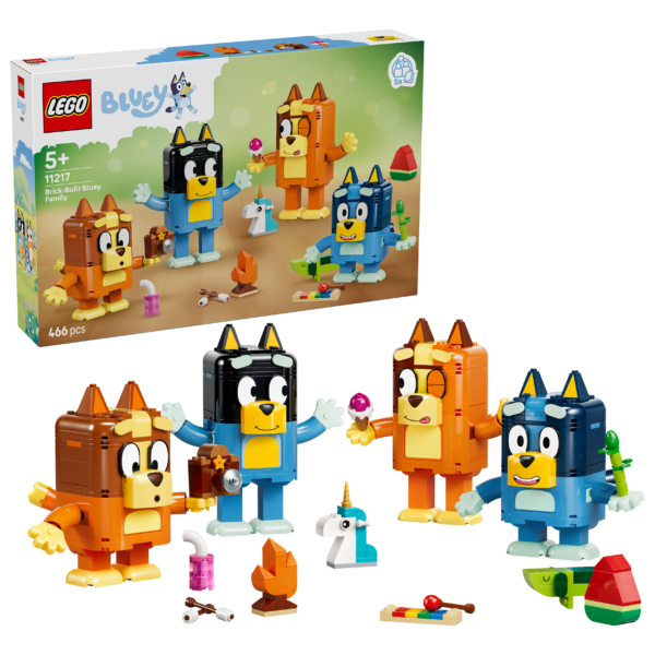 LEGO Klossbyggd Bluey och familj 11217