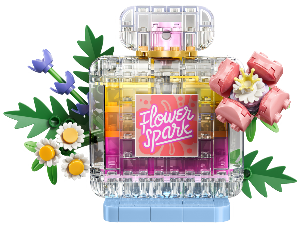 LEGO Parfymflaska med blomsterdekoration 31383