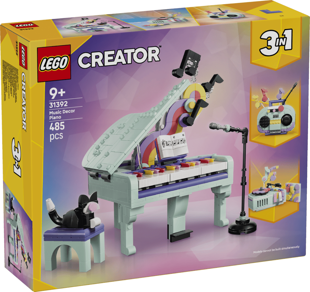 LEGO Flygel med musikdekorationer och katt 31392