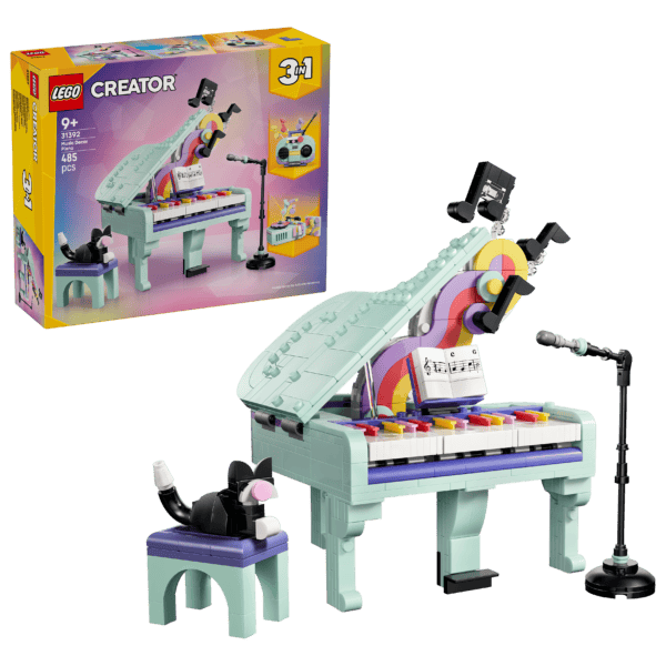 LEGO Flygel med musikdekorationer och katt 31392