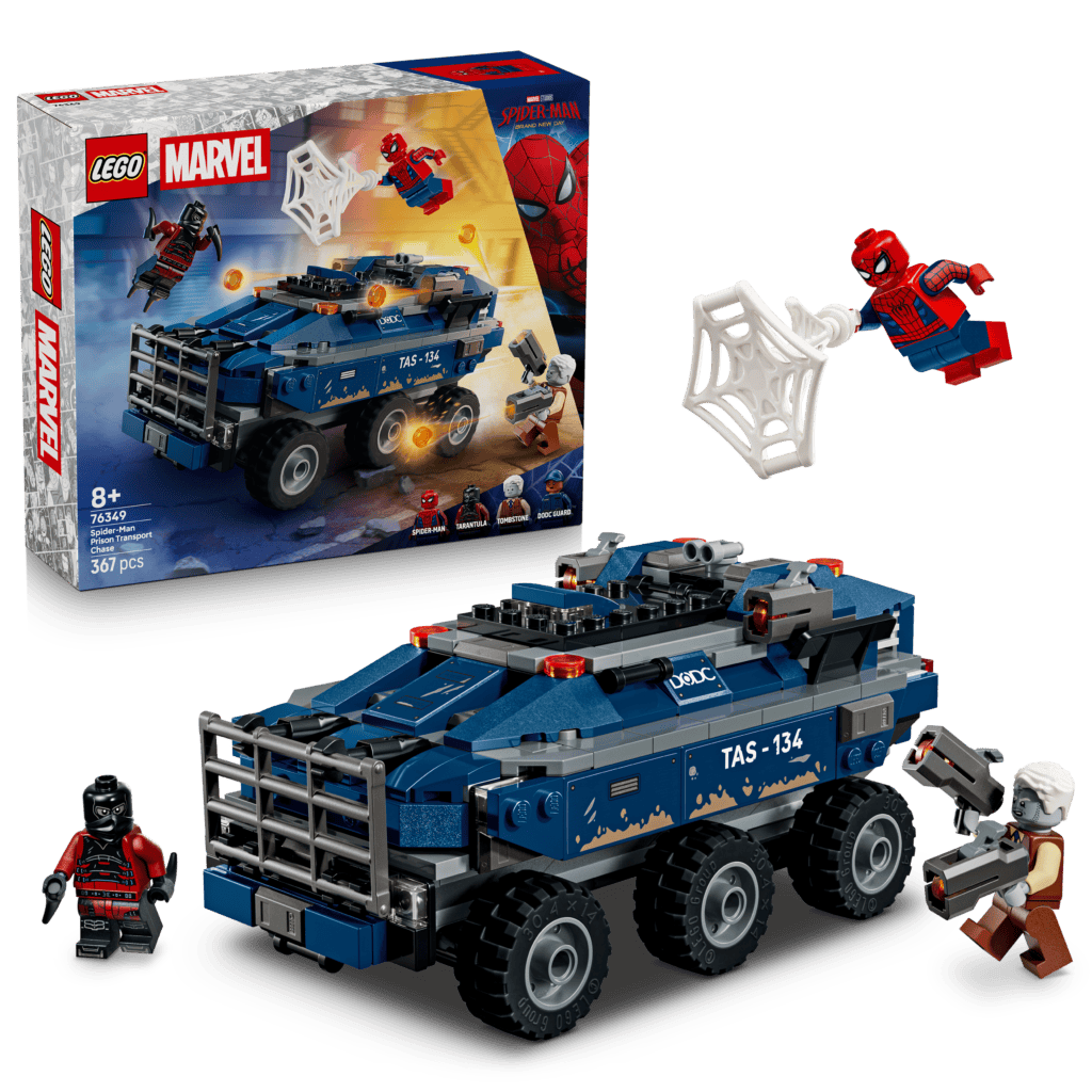 LEGO Spider-Mans fängelsetransportjakt 76349